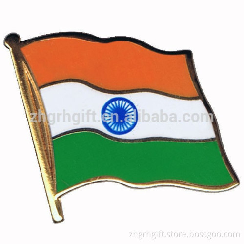 India Flag Lapel Pin, National Flag Pin Badge, Custom Magnetic Lapel Pins